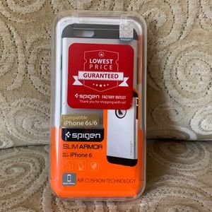 Spigen Slim Armor Satin Silver iPhone 6/6s Case